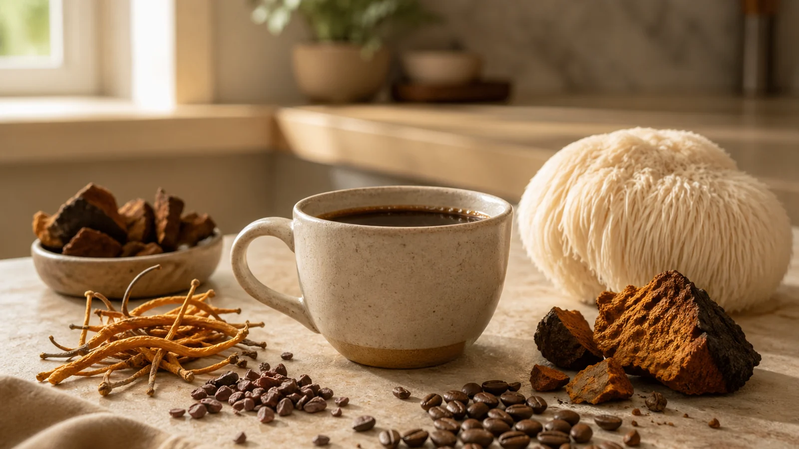 Beste paddenstoelen koffie 2026: onze Top 5 - illustration principale
